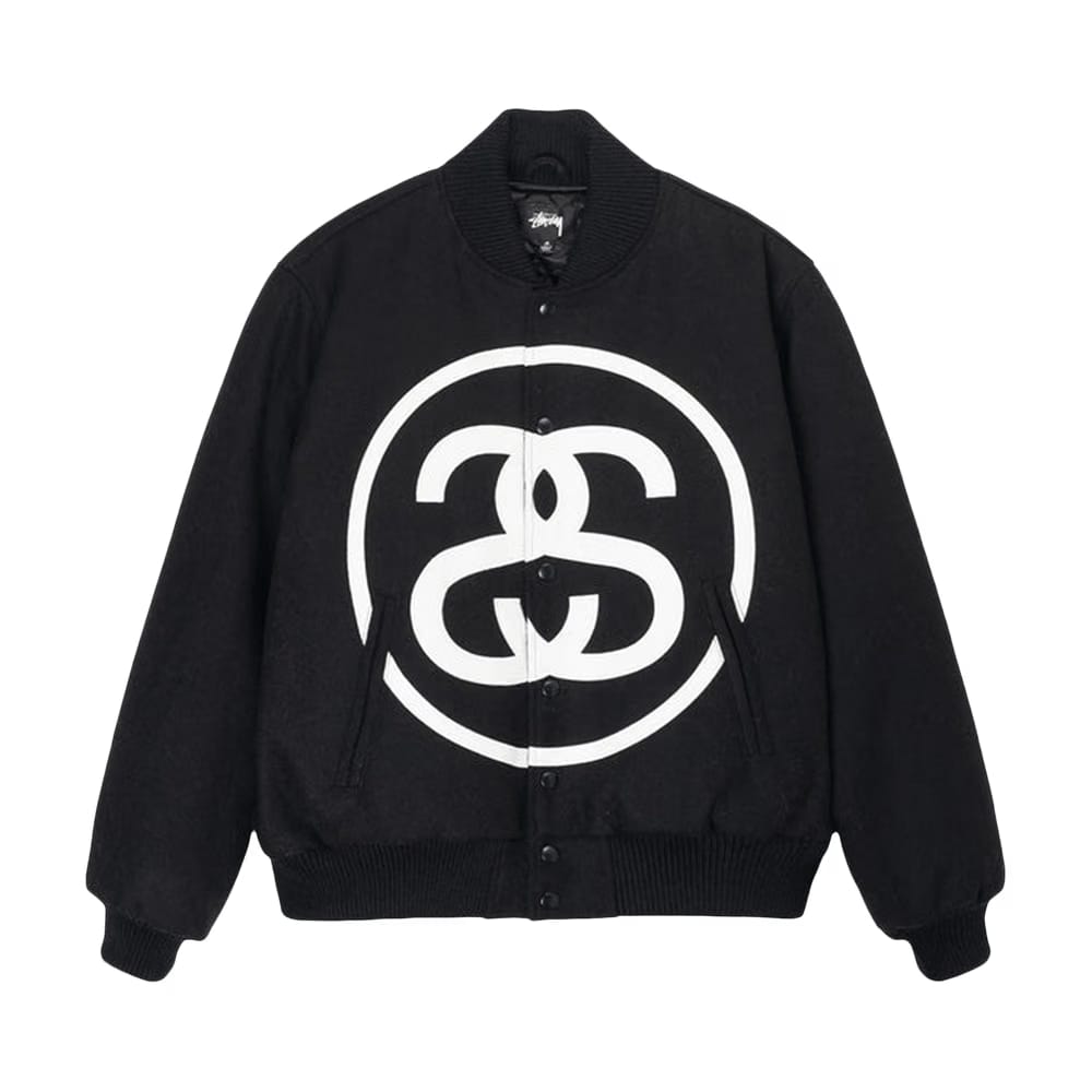 Stussy SS-Link Varsity Jacket Black