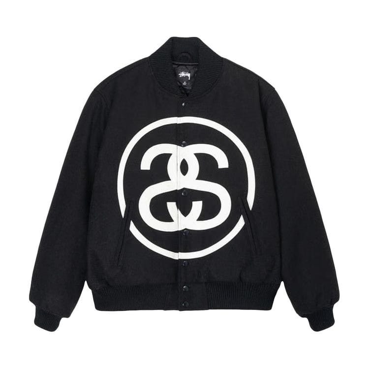 Stussy SS-Link Varsity Jacket Black