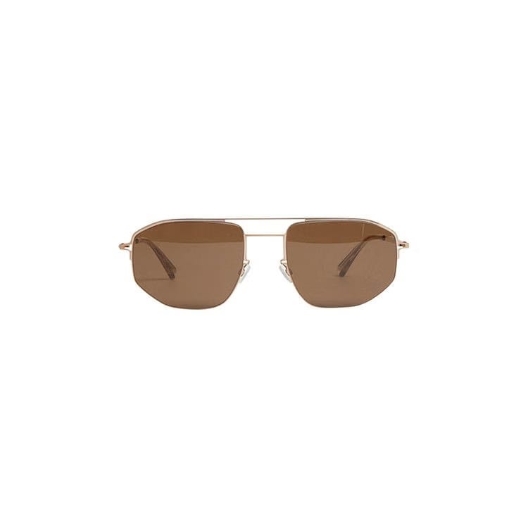 Mykita x Maison Margiela MMCRAFT017 Sunglasses CGD/White Raw Brown Solid