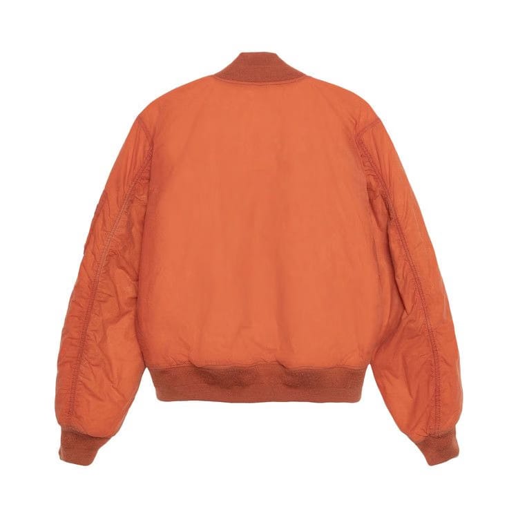 Stussy Waxed Built Bomber Jacket Rust