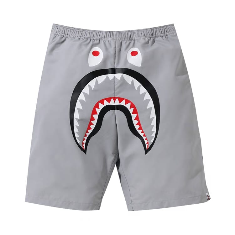 BAPE Shark Beach Shorts Grey