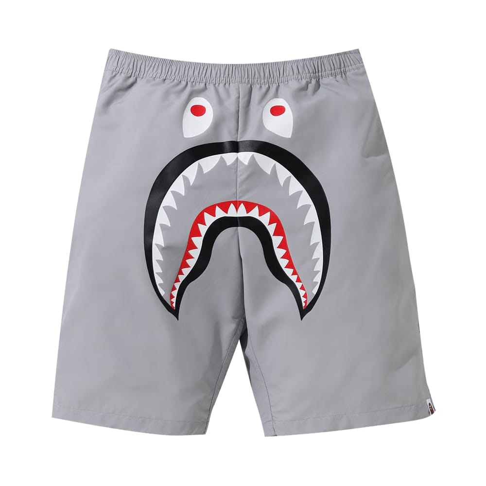 BAPE Shark Beach Shorts Grey
