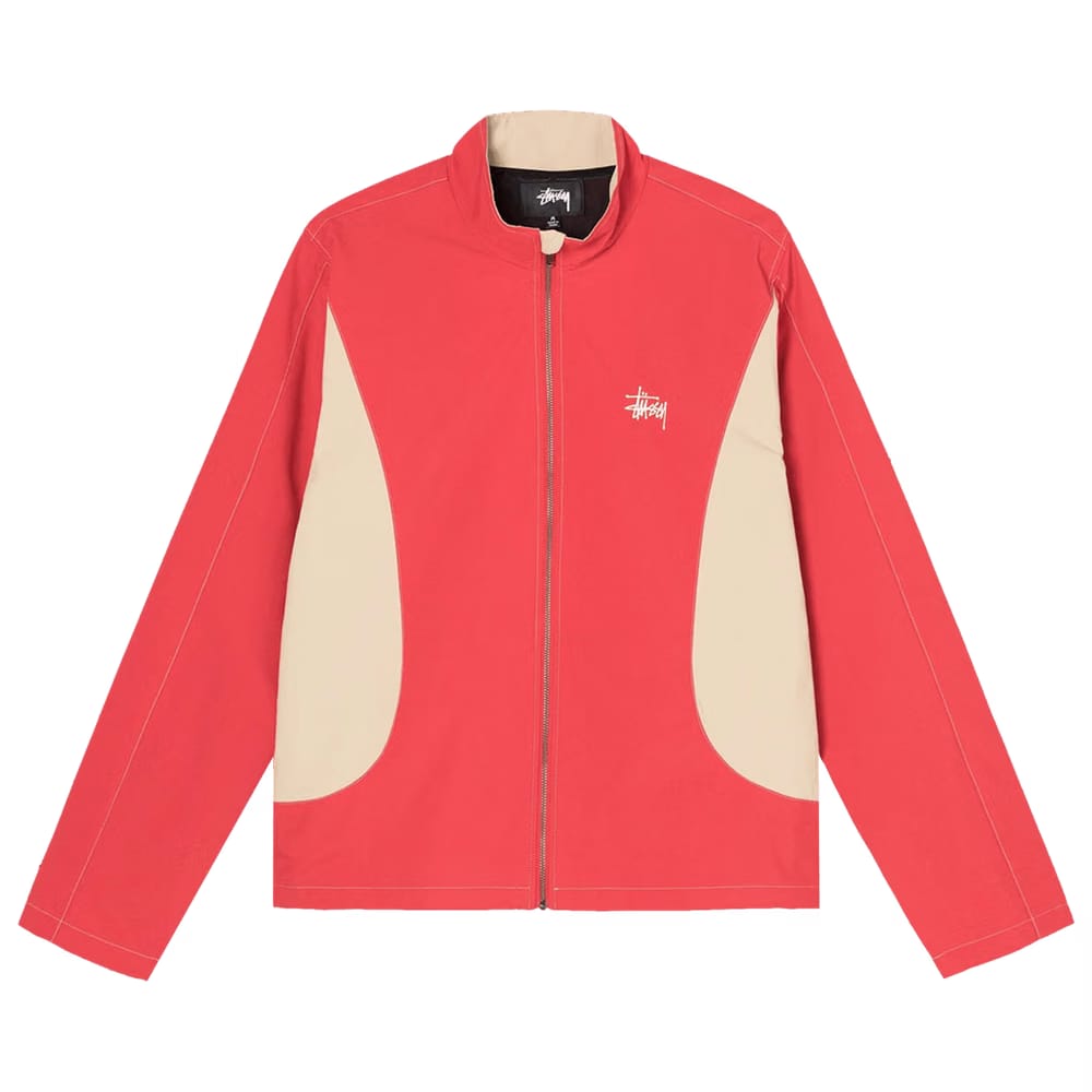 Stussy Panel Track Jacket Red