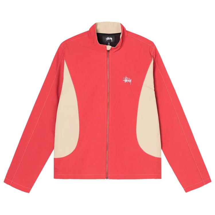 Stussy Panel Track Jacket Red