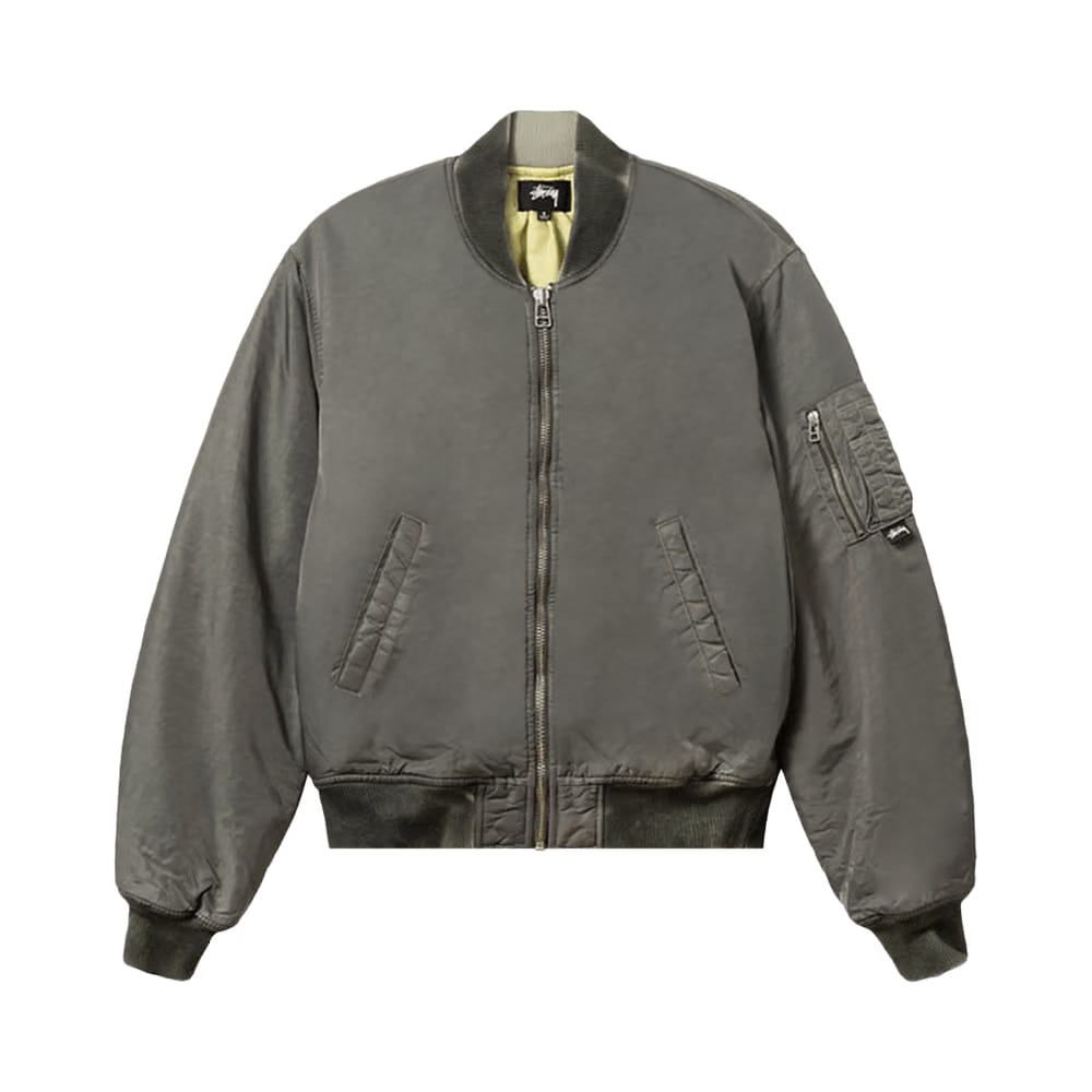 Stussy Dyed Nylon Bomber Olive