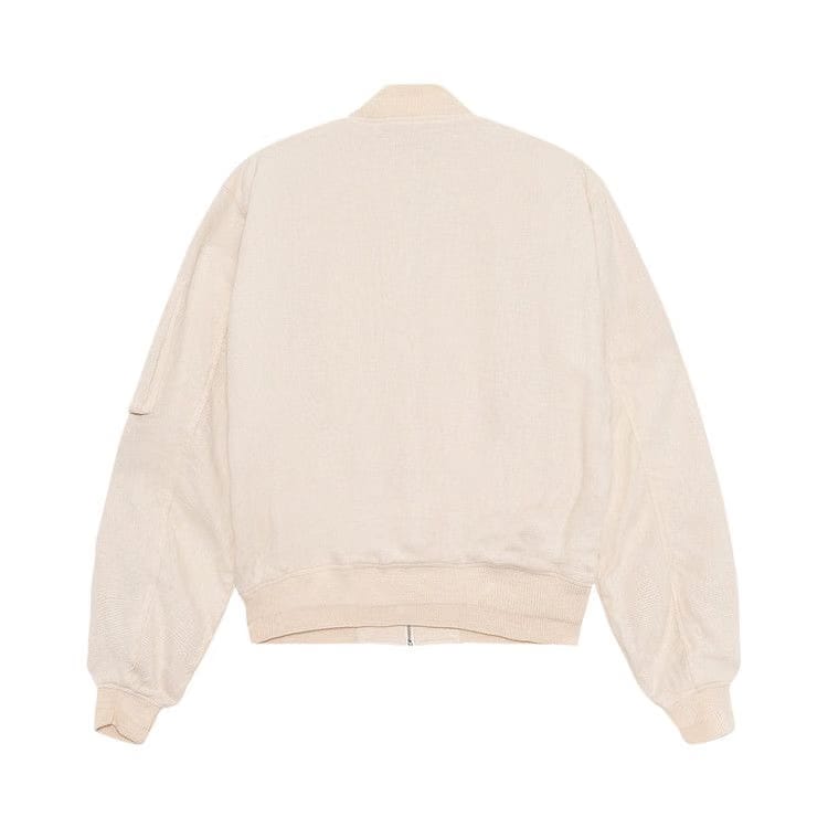 Stussy Linen Beach Bomber Natural