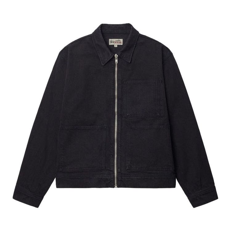 Stussy Zip Work Jacket Overdyed Espresso