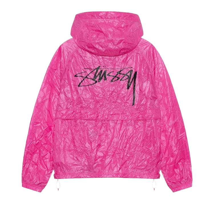 Stussy Beach Wrinkled Nylon Shell Magenta