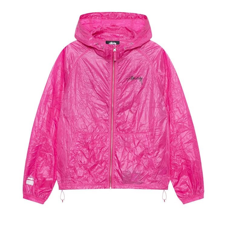 Stussy Beach Wrinkled Nylon Shell Magenta