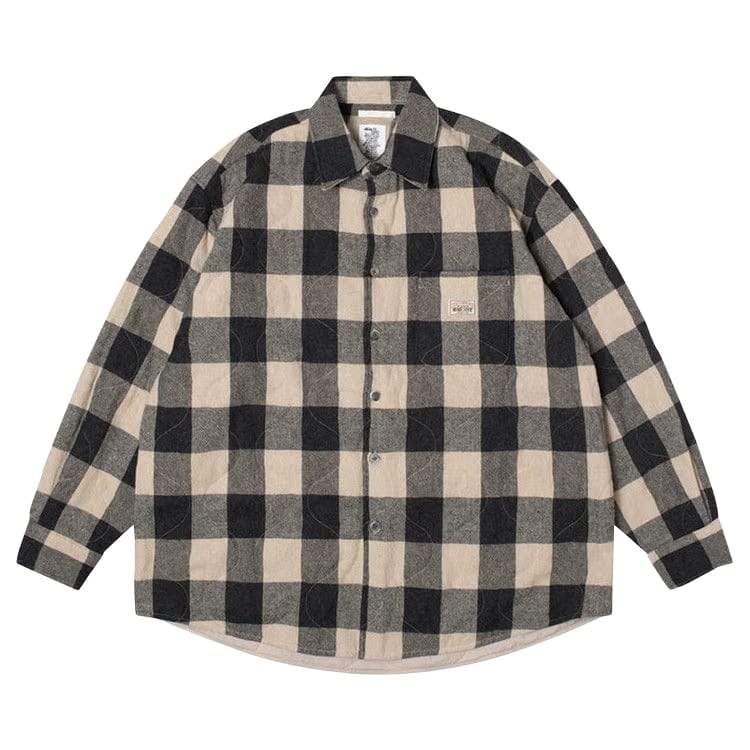 Stussy x Our Legacy Work Shop Borrowed Jacket Grey/Beige Check