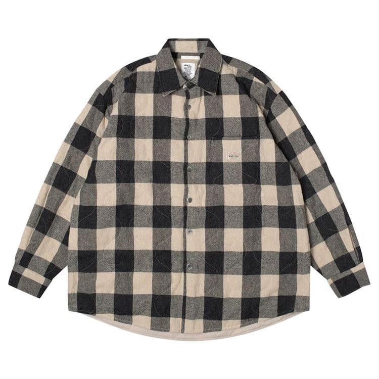 Stussy x Our Legacy Work Shop Borrowed Jacket Grey/Beige Check