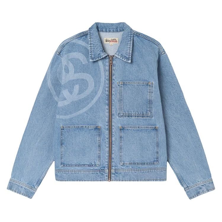Stussy SS-Link Zip Work Jacket Stone Wash