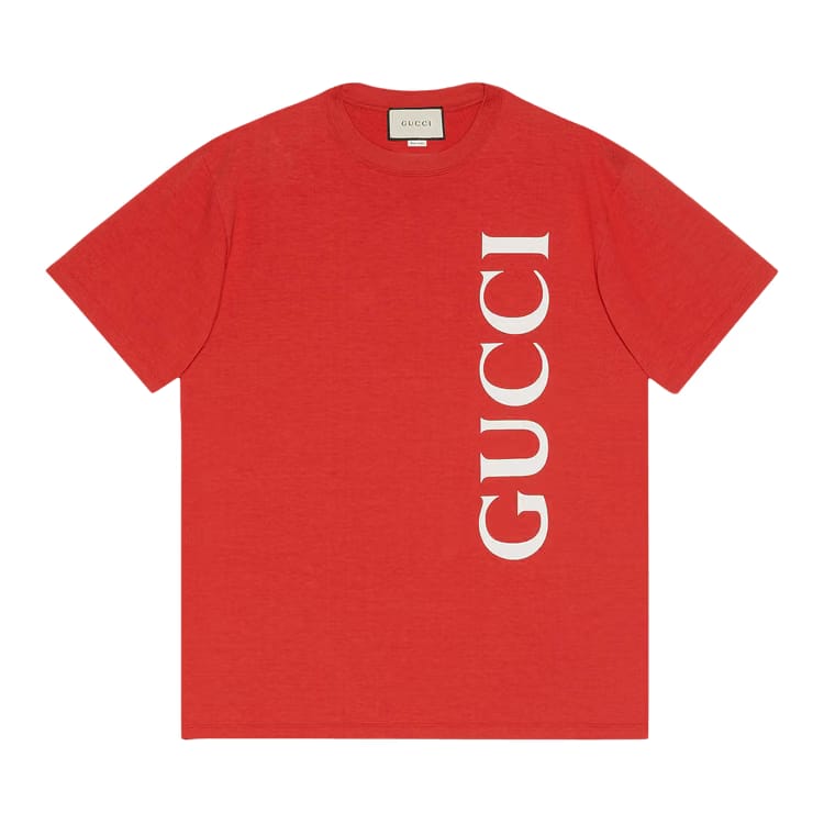 Gucci Shorts-Sleeve Over T-Shirt Red
