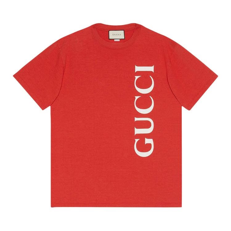 Gucci Shorts-Sleeve Over T-Shirt Red