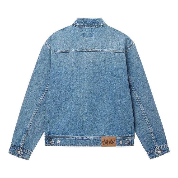 Stussy Zip Work Jacket Washed Blue