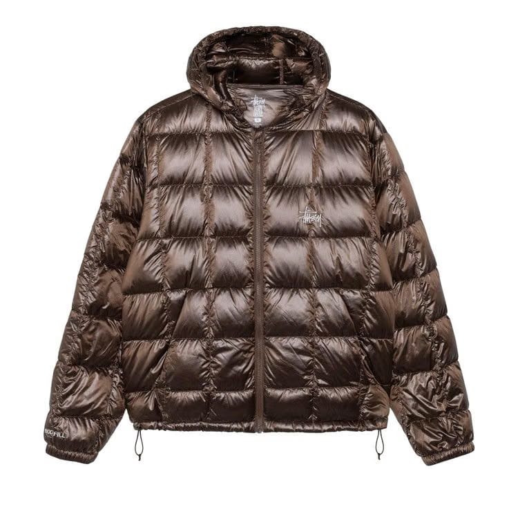 Stussy Midweight Hooded Puffer Brown