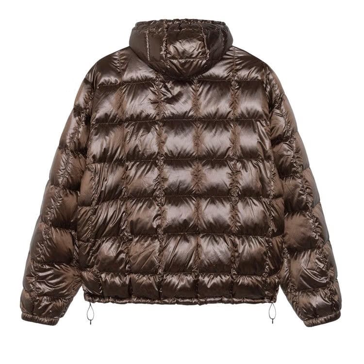 Stussy Midweight Hooded Puffer Brown