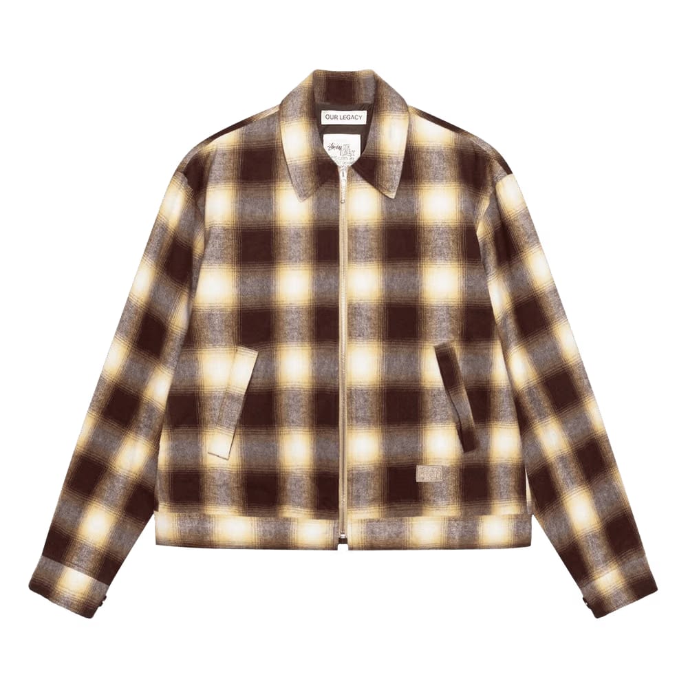 Stussy x Our Legacy Work Shop Blouson Jacket Nebraska Flannel Plaid