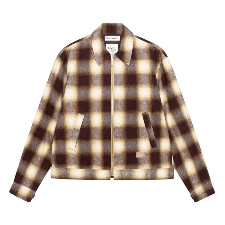Stussy x Our Legacy Work Shop Blouson Jacket Nebraska Flannel Plaid