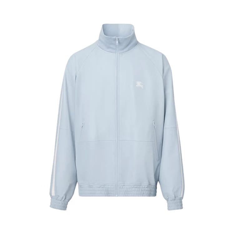 Supreme x Burberry Embroidered Logo Lambskin Funnel-Neck Jacket (Burberry Exclusive) Pastel Blue