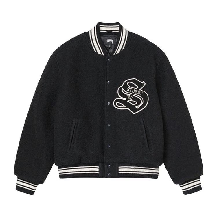 Stussy Casentino Wool Varsity Jacket Black