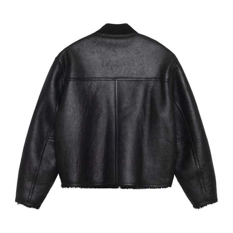 Stussy Shearling Reversible Bomber Black