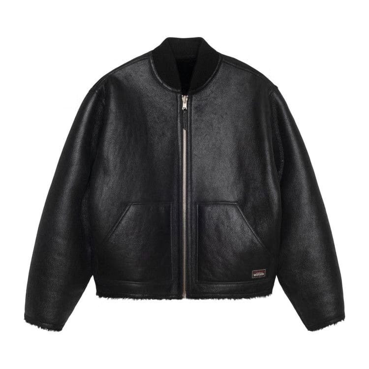 Stussy Shearling Reversible Bomber Black