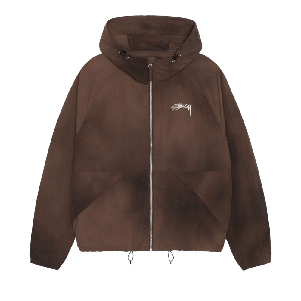Stussy Wave Dye Beach Shell Jacket Coffee