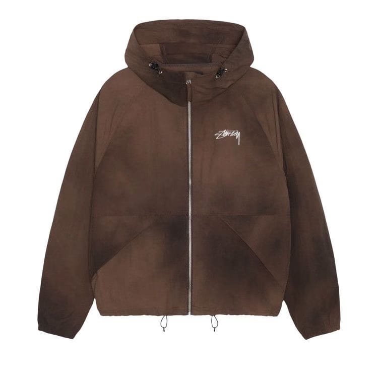 Stussy Wave Dye Beach Shell Jacket Coffee