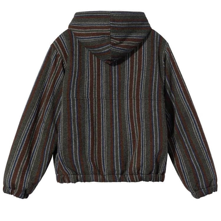 Stussy Wool Stripe Work Jacket Olive