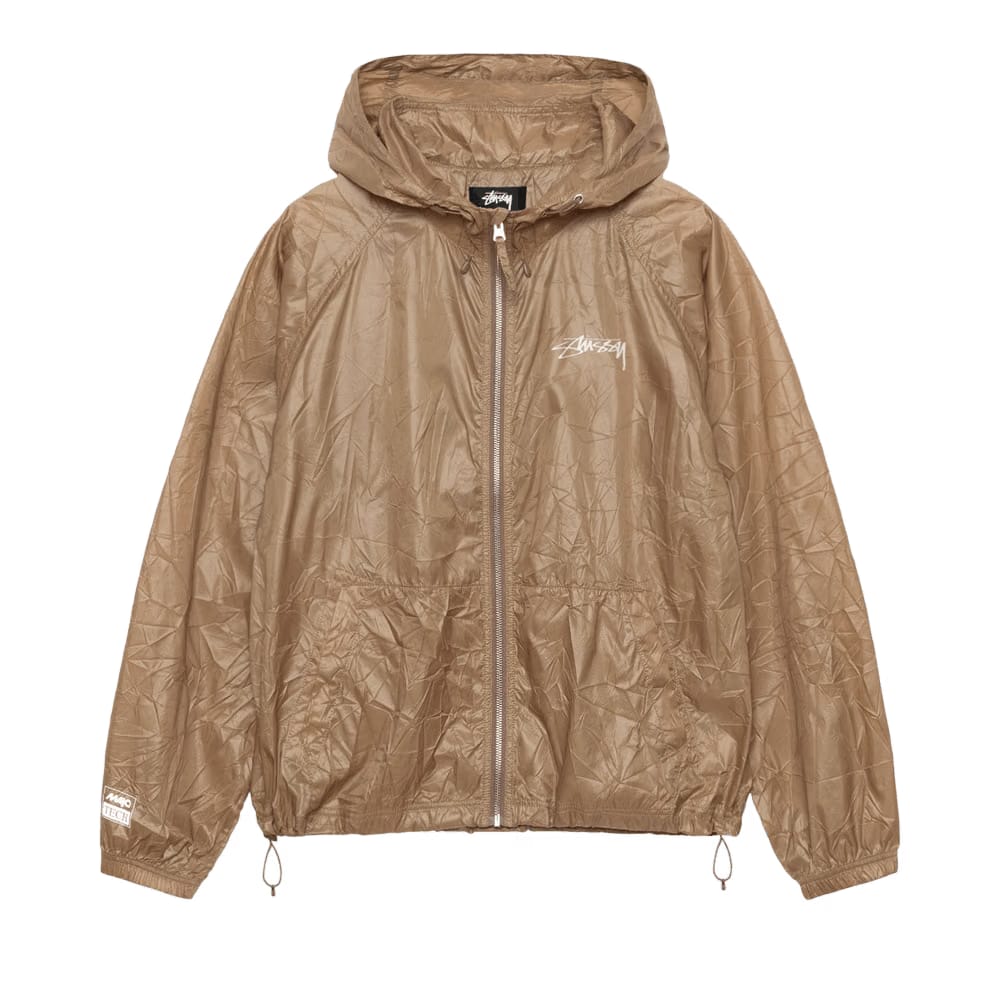Stussy Beach Wrinkled Nylon Shell Brown