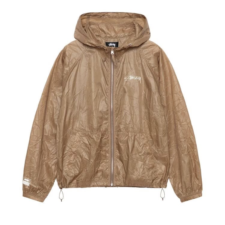 Stussy Beach Wrinkled Nylon Shell Brown