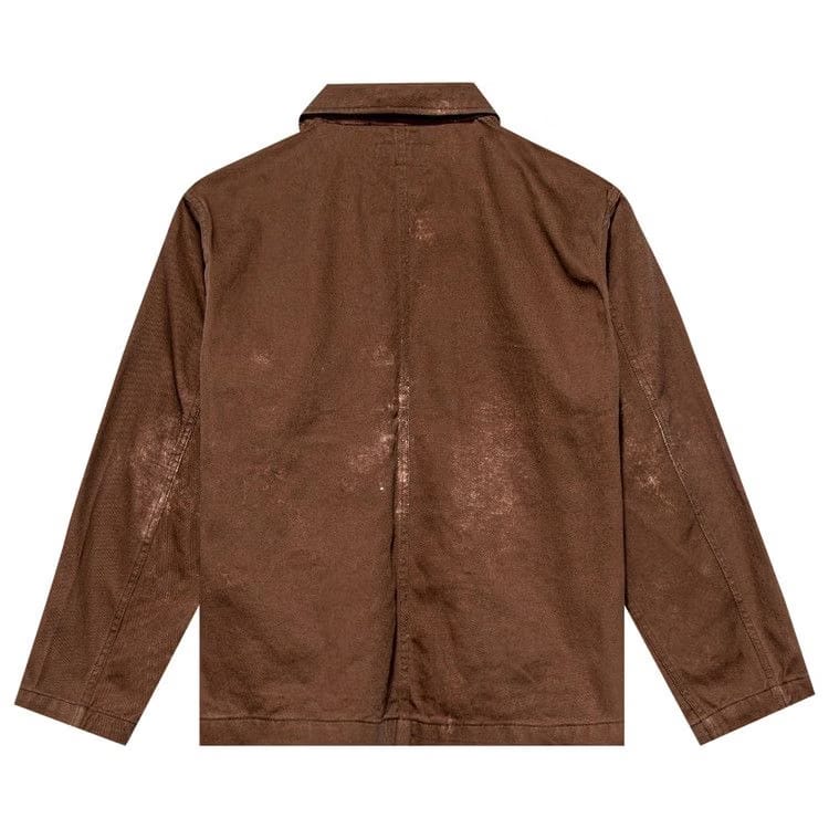 Stussy Spotted Bleach Chore Jacket Brown