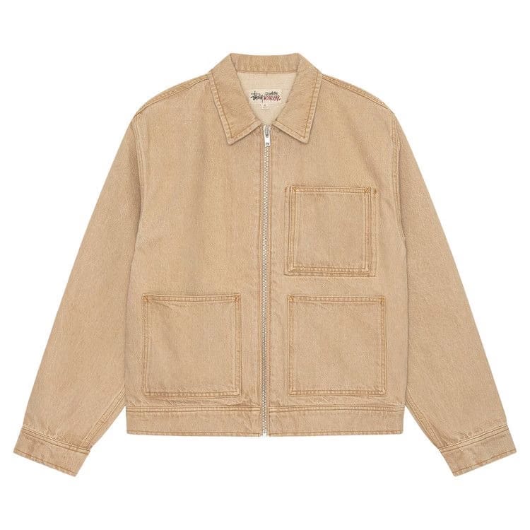 Stussy Zip Work Jacket Sand