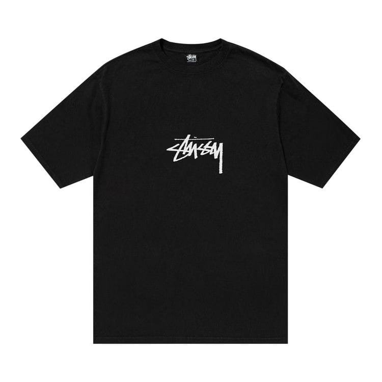 Stussy Pigment Dyed Small Stock T-Shirt Black