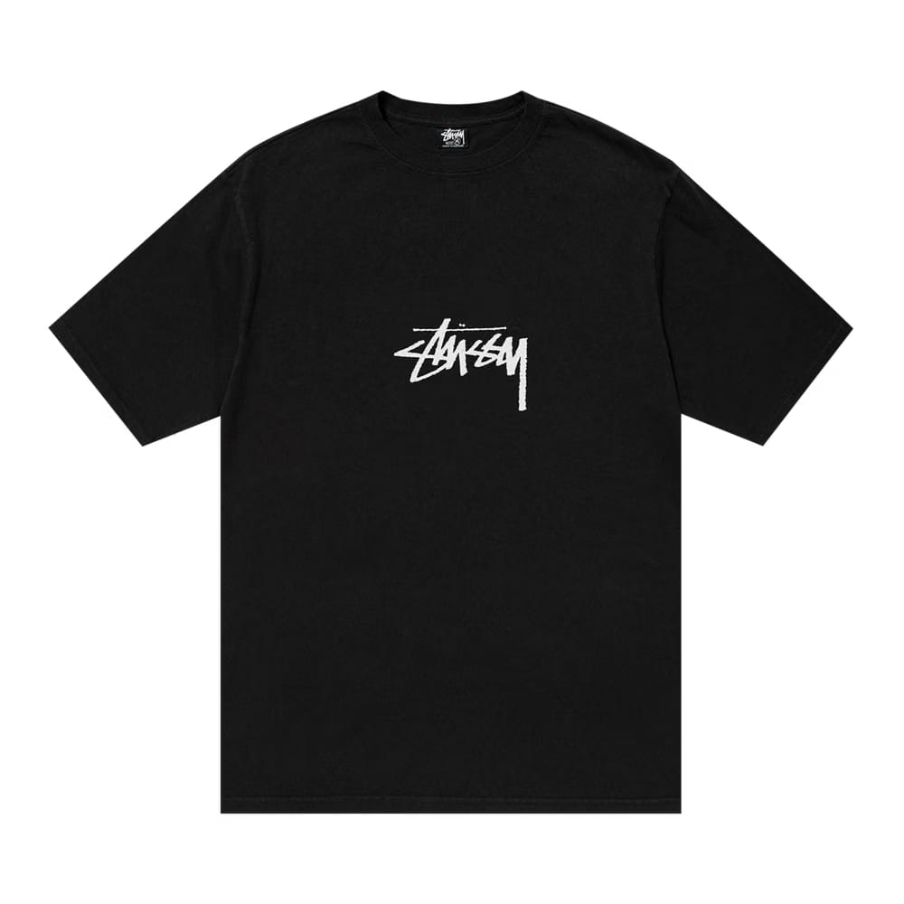 Stussy Pigment Dyed Small Stock T-Shirt Black