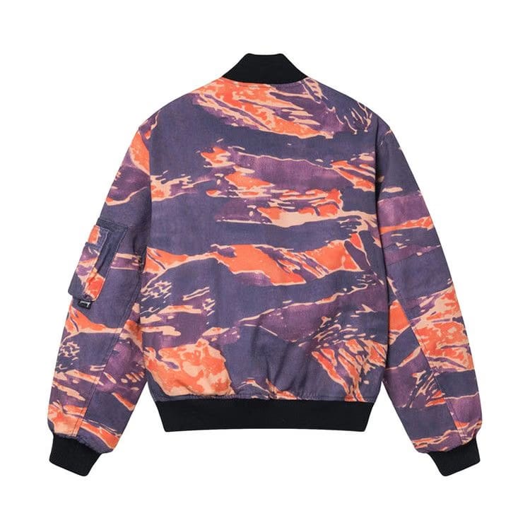 Stussy Tigris Canvas Bomber Purple