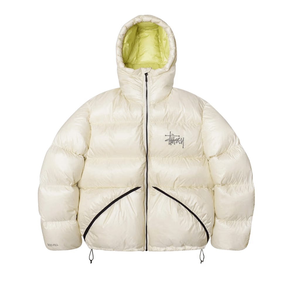 Stussy Micro Ripstop Down Parka Bone