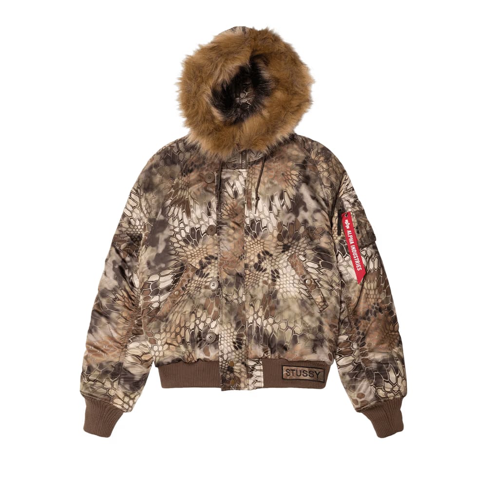 Stussy x Alpha Kryptek N-2B Shorts Waist Parka Highlander