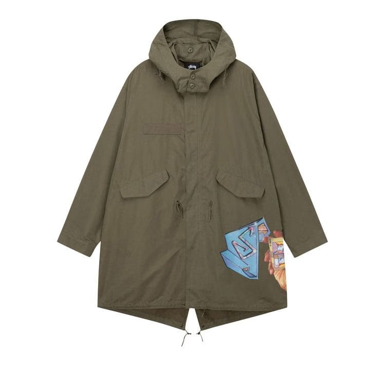 Stussy Goldie Fishtail Parka Olive
