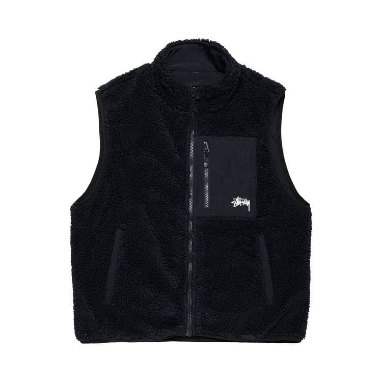 Stussy Sherpa Reversible Vest Black