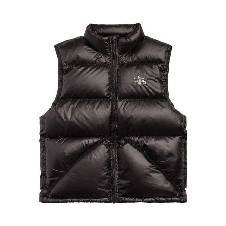 Stussy Micro Ripstop Down Vest Black