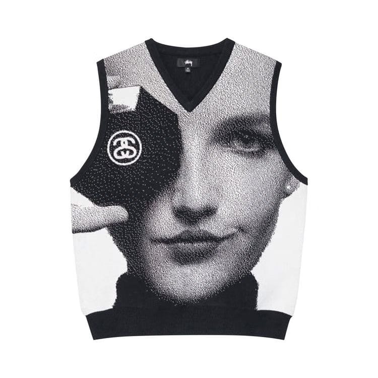 Stussy Photo Jacquard Vest Black
