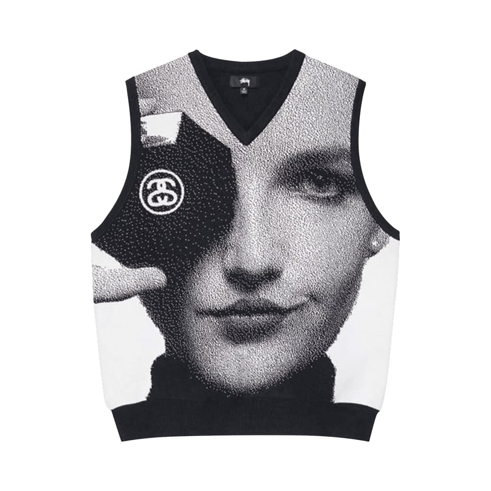 Stussy Photo Jacquard Vest Black