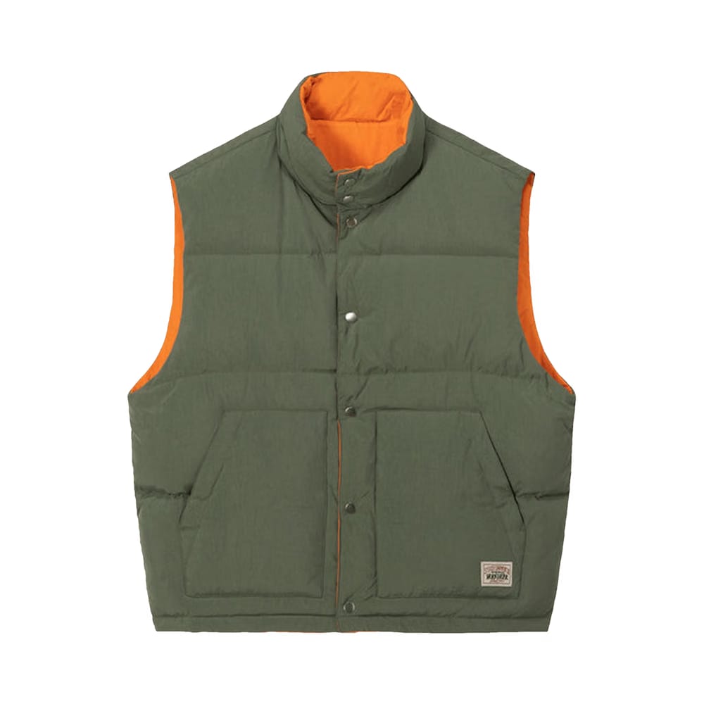 Stussy Reverse Down Workgear Vest Olive