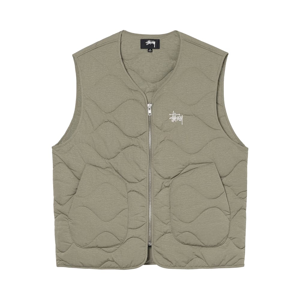 Stussy Recycled Nylon Liner Vest Coyote
