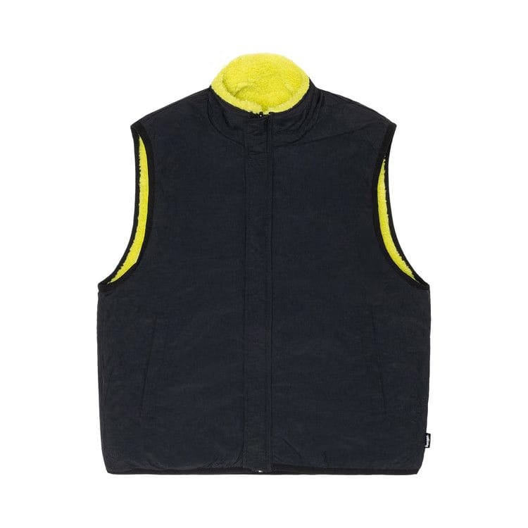 Stussy Sherpa Reversible Vest Lime