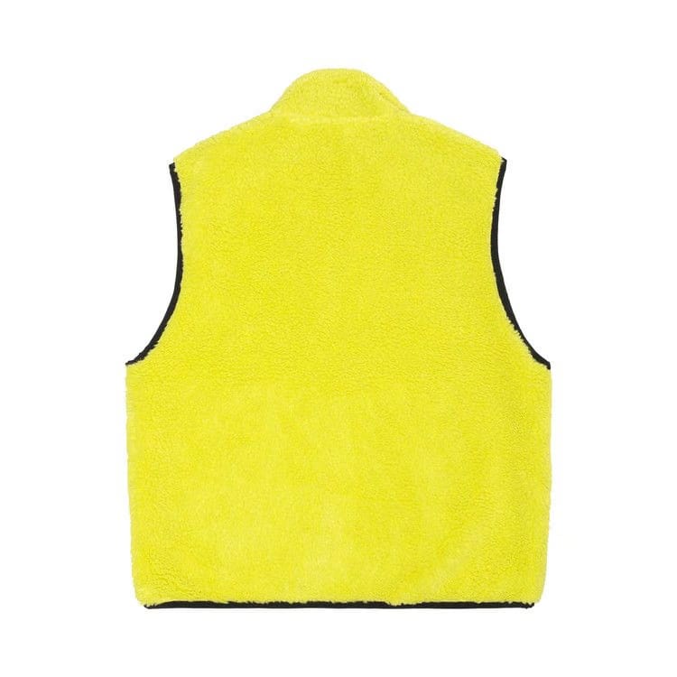 Stussy Sherpa Reversible Vest Lime