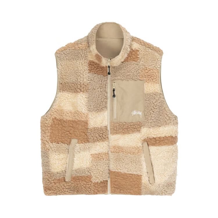 Stussy Colorblock Reversible Vest Khaki
