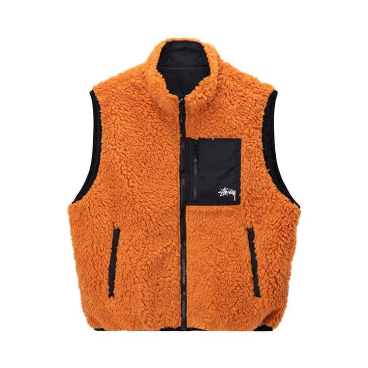 Stussy Sherpa Vest Orange